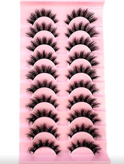 10Pairs Cat Eye Lashes